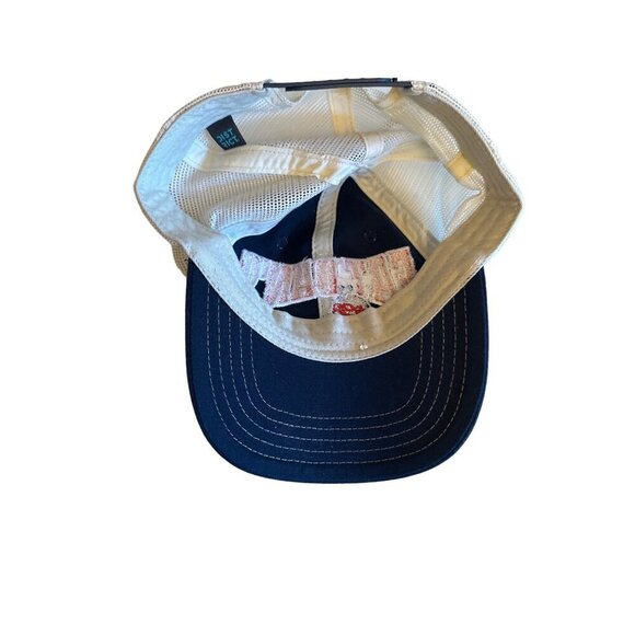 Fat Dans Navy & Beige Trucker Hat With Mesh Back - Picture 4 of 5